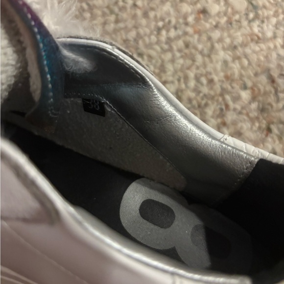 P448 White Glitter Sneakers - Picture 3 of 3